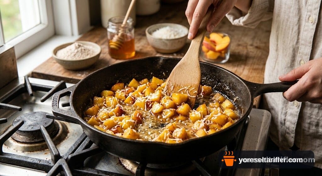 Tam Buğdaylı Şeftalili Tart Tarifi — Adım 2