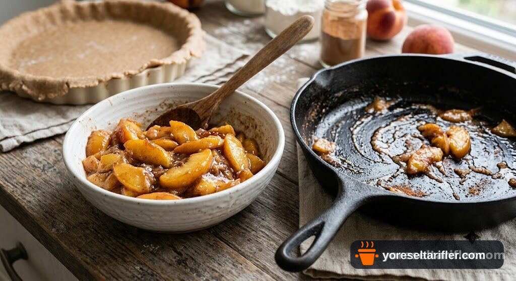 Tam Buğdaylı Şeftalili Tart Tarifi — Adım 3