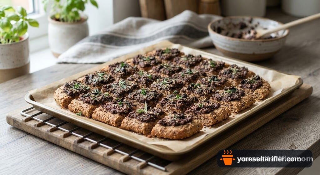 Tam Buğdaylı Zeytin Ezmesi Kanepesi Tarifi — Adım 4