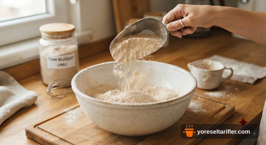 Tam Buğdaylı Zeytinyağlı Grissini Tarifi — Adım 1