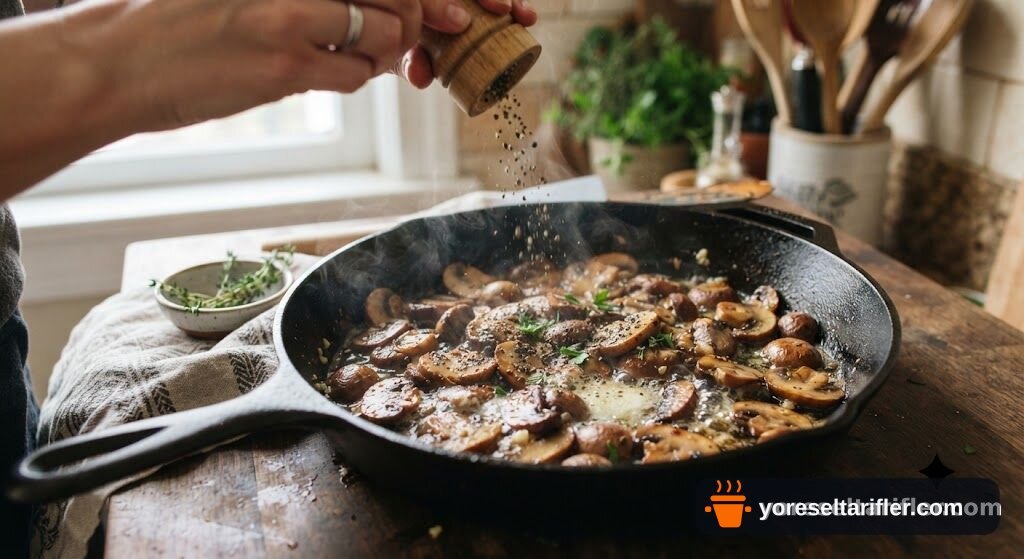 Sıcacık Kremalı Mantar Çorbası Tarifi — Adım 3