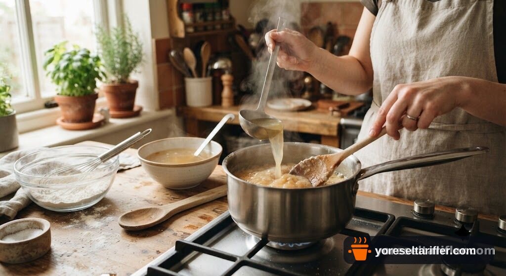 Sıcacık Kremalı Mantar Çorbası Tarifi — Adım 4