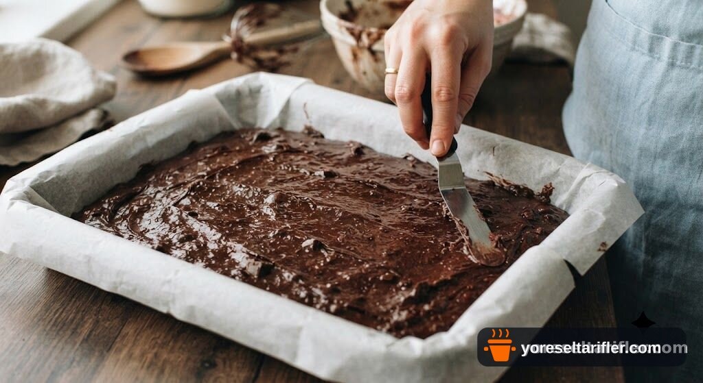 Yoğun Kakaolu Unsuz Brownie Tarifi — Adım 4