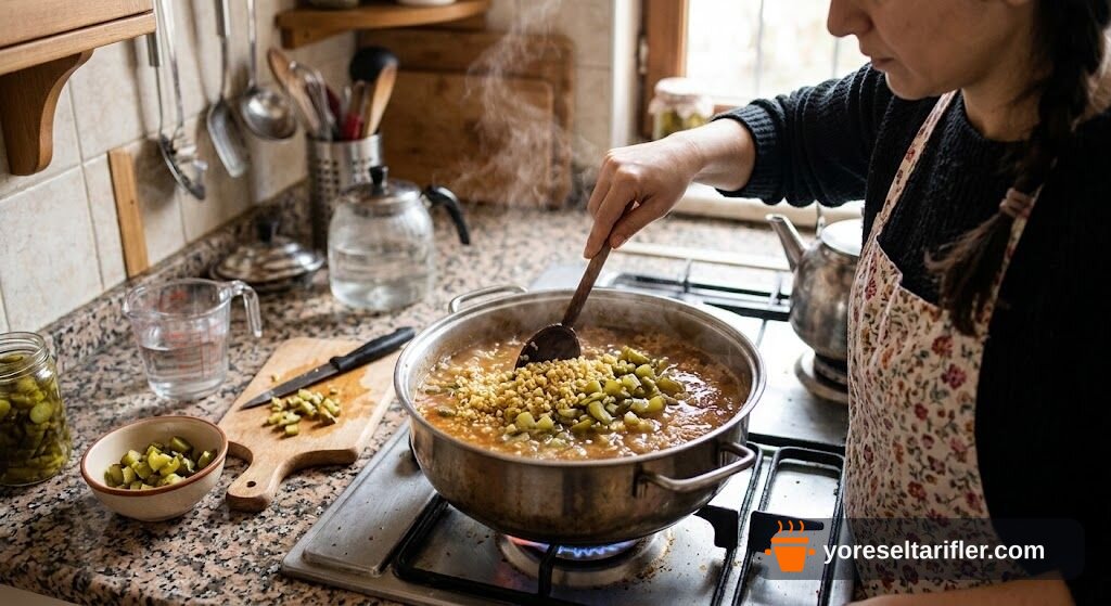 Tane Tane Fasulyeli Turşu Pilavı Tarifi — Adım 5