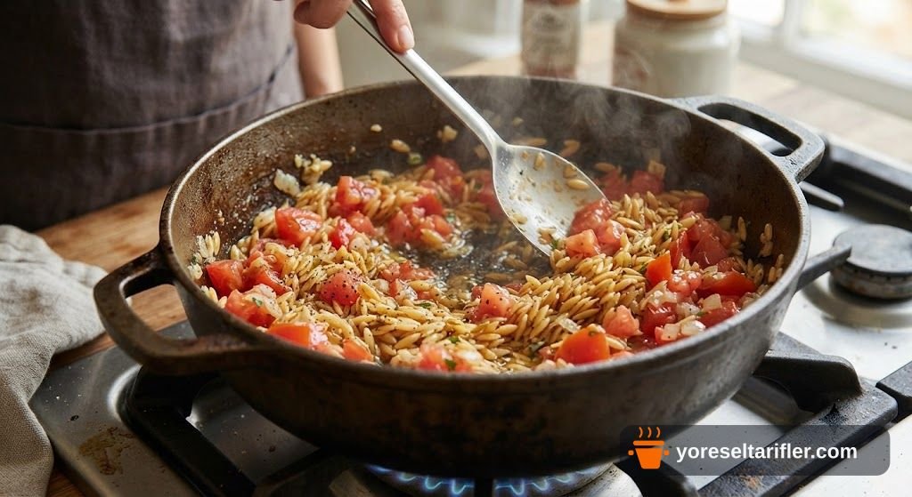 Tane Tane Patlıcanlı Şehriye Pilavı Tarifi — Adım 9