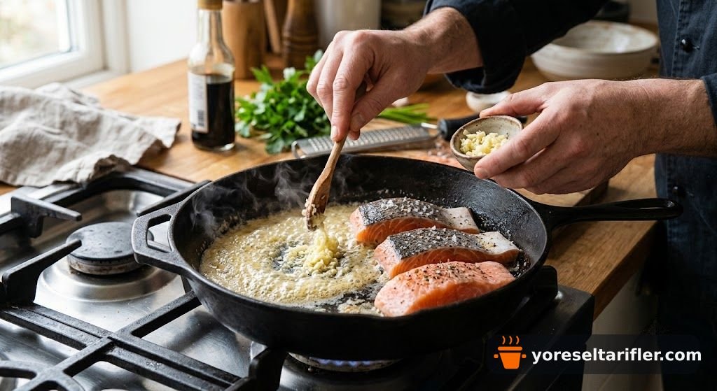 Tavada Hafif Soya Soslu Somon Tarifi — Adım 3