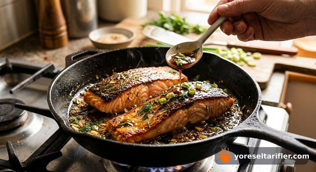 Tavada Hafif Soya Soslu Somon Tarifi — Adım 6