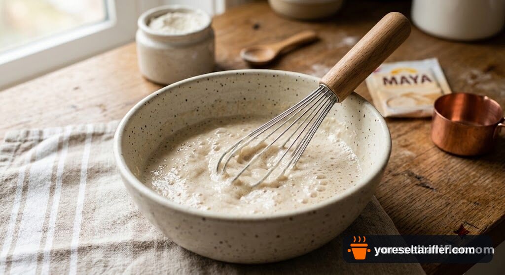 Tavada Mayalı Ekmek Tarifi — Adım 1