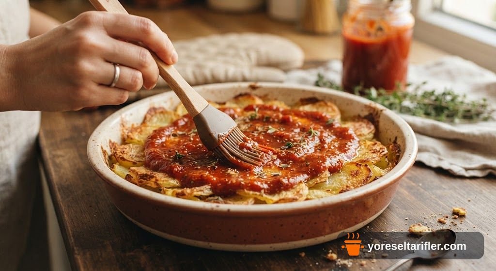 Tavada Patatesli Pizza Tarifi — Adım 5