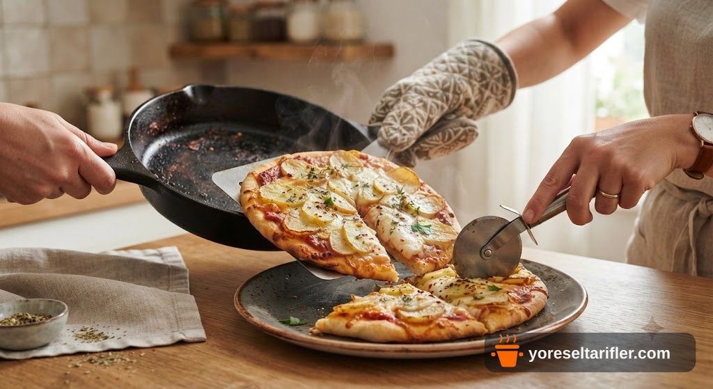 Tavada Patatesli Pizza Tarifi — Adım 7