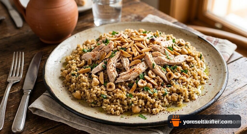 Tavuklu Buğday Salatası Tarifi — Adım 7