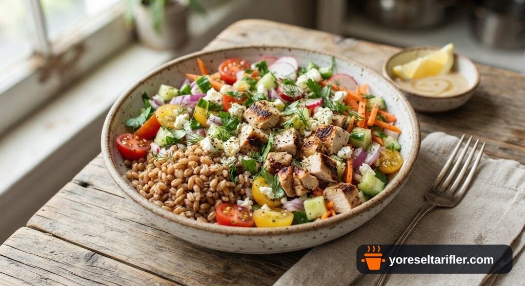 Tavuklu Buğday Salatası Tarifi — Adım 8