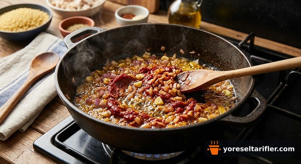 Tavuklu Bulgur Pilavı Tarifi — Adım 4