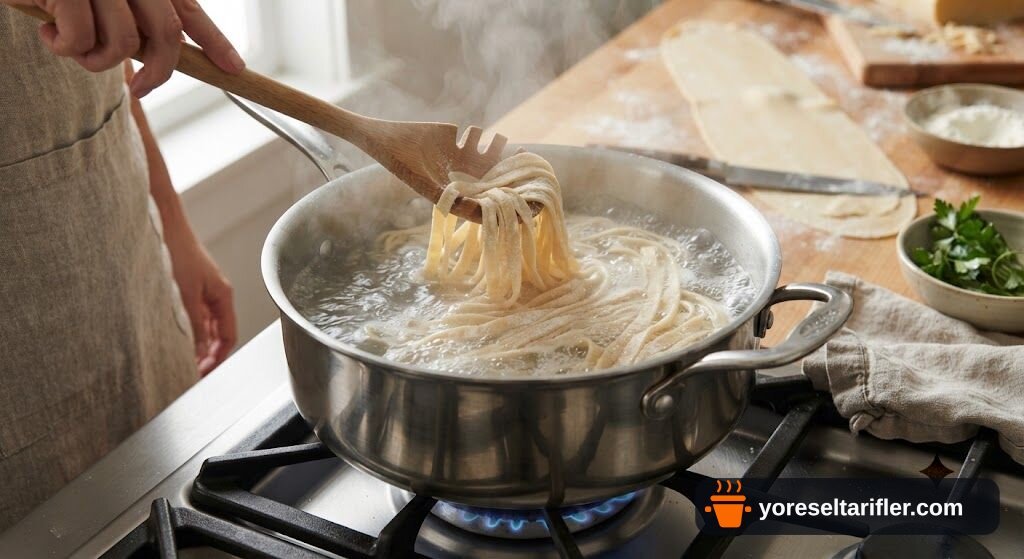 Tavuklu Fettucine Alfredo Tarifi — Adım 5