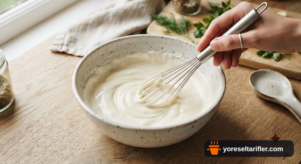 Tavuklu Köz Biberli Yoğurtlu Salata Tarifi — Adım 3