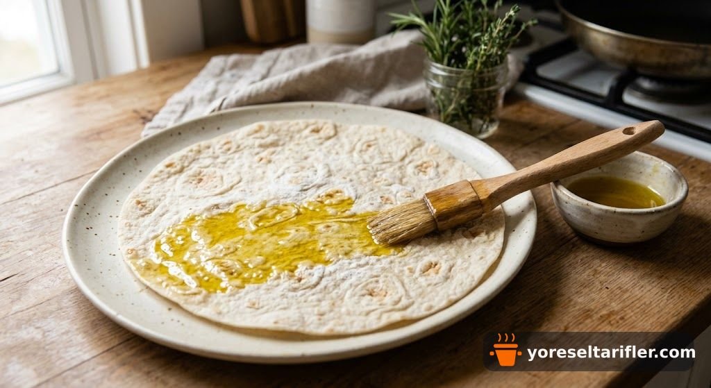 Tavuklu Mantarlı Lavaş Tarifi — Adım 10