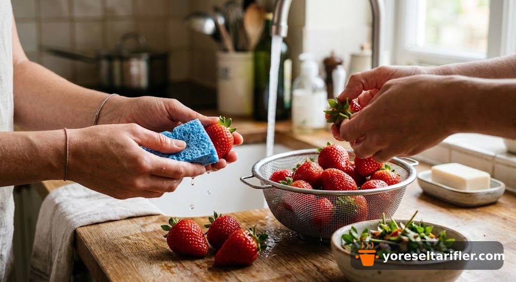 Taze Çileklerle Hazırlanan Aromatik Reçel Tarifi — Adım 1