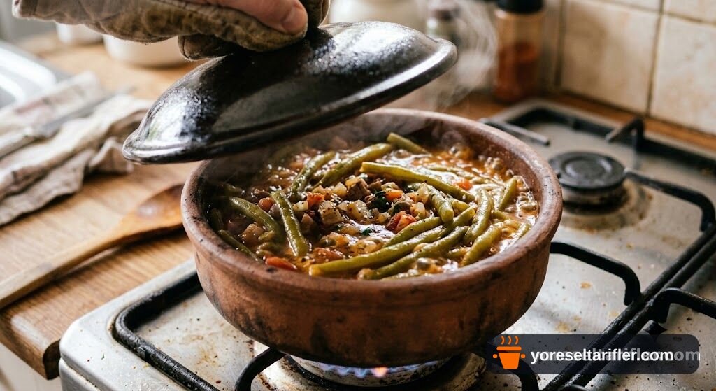 Taze Fasulyeyle Doyumlu Borani Tarifi — Adım 3