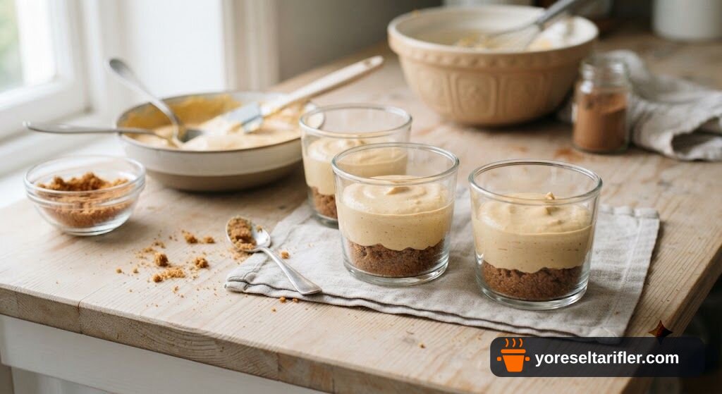 Tek Kişilik Bal Kabaklı Cheesecake Tarifi — Adım 3