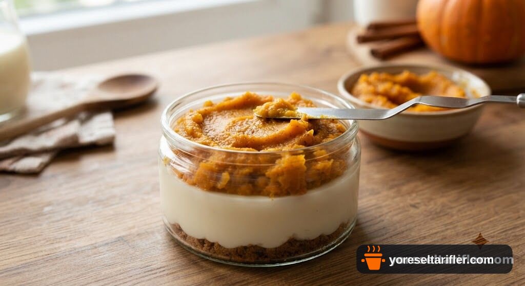 Tek Kişilik Bal Kabaklı Cheesecake Tarifi — Adım 7