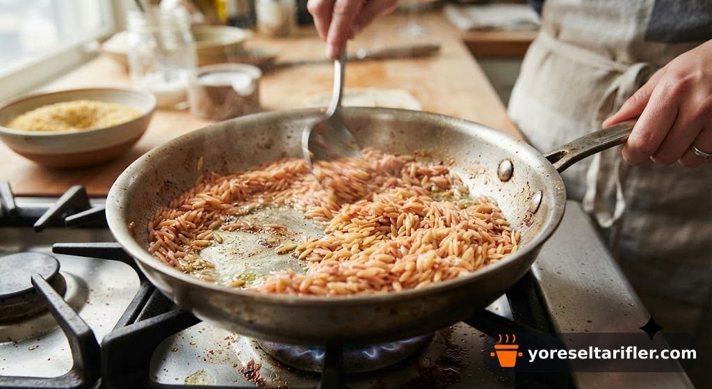 Tel Tel Dökülen Arpa Şehriyeli Pirinç Pilavı Tarifi — Adım 8