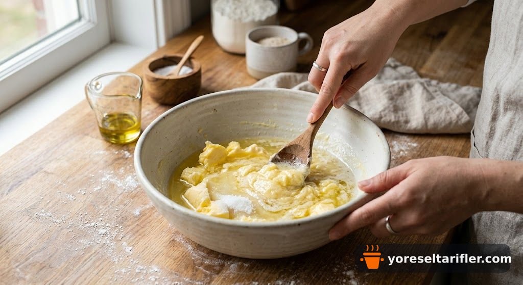 Tereyağı Kuru Pasta Tarifi — Adım 1