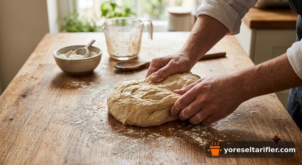 Tereyağlı Zeytinyağlı Yumuşak Pide Tarifi — Adım 1
