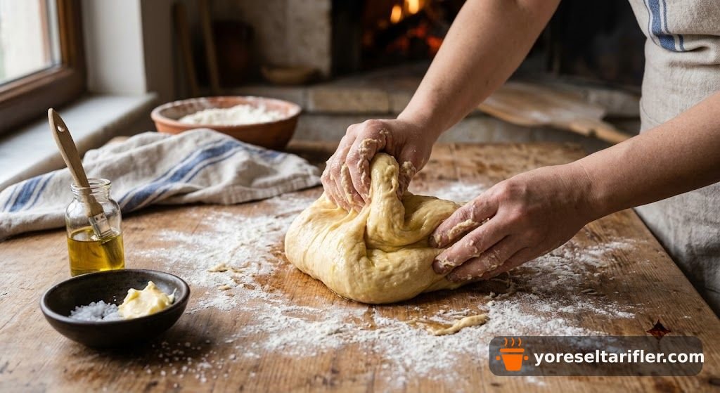 Tereyağlı Zeytinyağlı Yumuşak Pide Tarifi — Adım 2