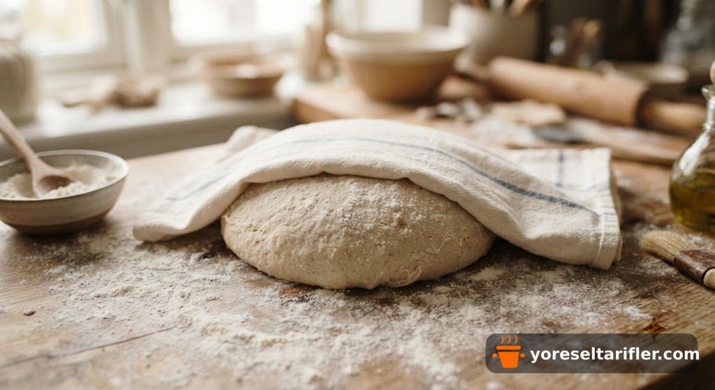 Tereyağlı Zeytinyağlı Yumuşak Pide Tarifi — Adım 3