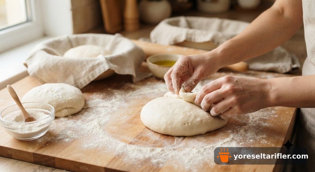 Tereyağlı Zeytinyağlı Yumuşak Pide Tarifi — Adım 4