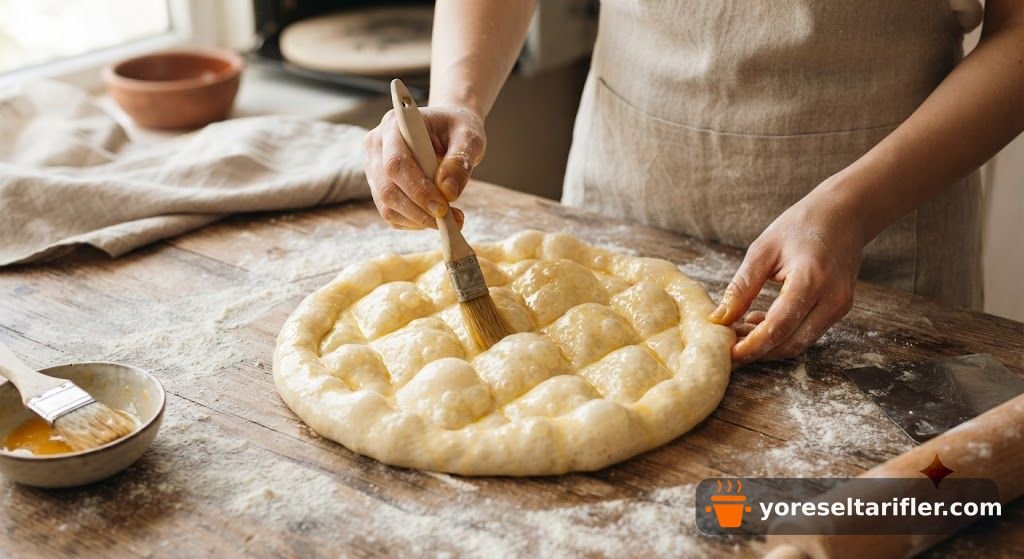 Tereyağlı Zeytinyağlı Yumuşak Pide Tarifi — Adım 6