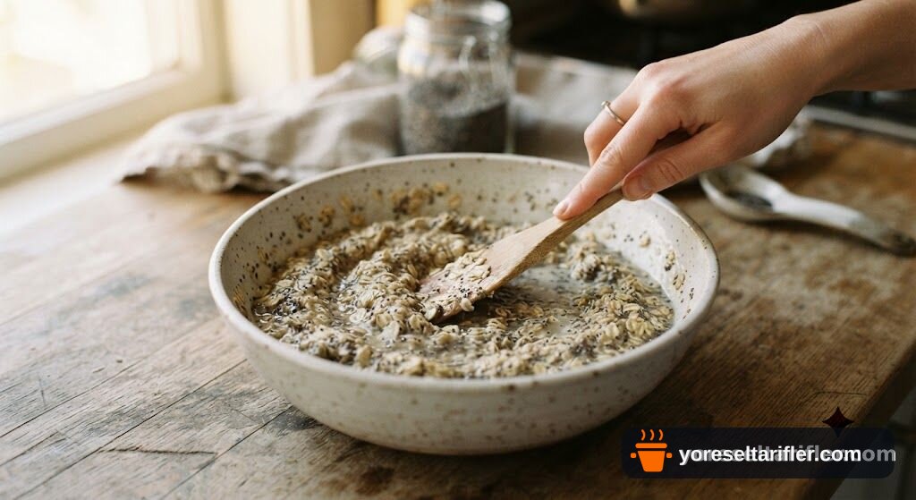 Tiramisu Tadında Chialı Yulaf Ezmesi Tarifi — Adım 3