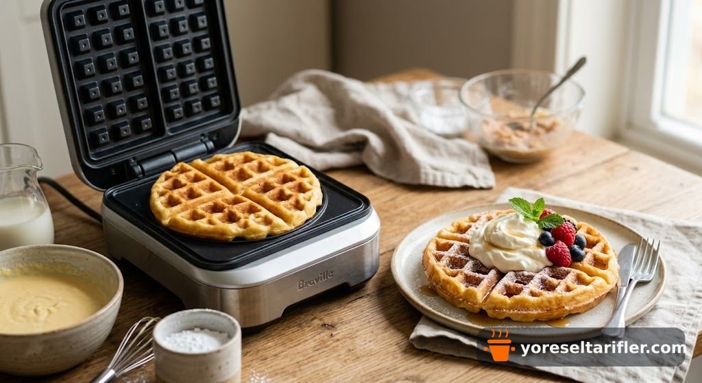 Tost Makinesinde Kremalı Yumurtalı Waffle Tarifi — Adım 2