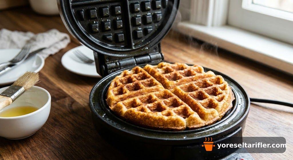 Tost Makinesinde Kremalı Yumurtalı Waffle Tarifi — Adım 3