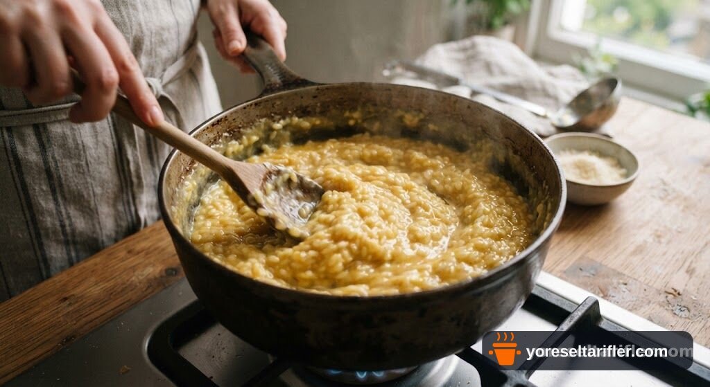 Trüf Kokulu İtalyan Risotto Tarifi — Adım 6