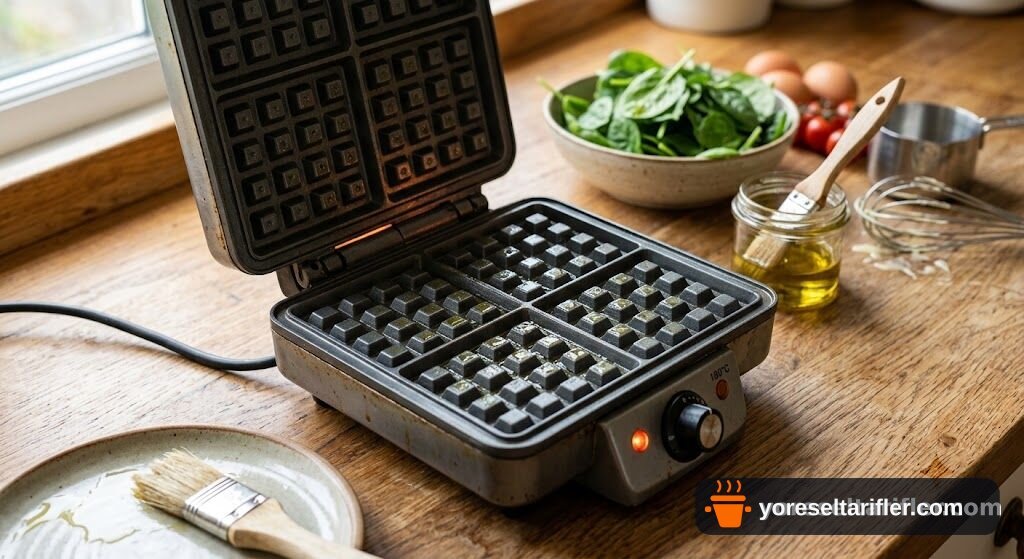 Tuzlu Ispanaklı Waffle Tarifi — Adım 3