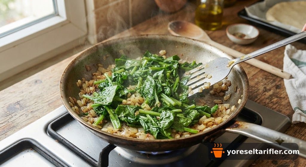 Üç Peynirli Çıtır Ispanaklı Börek Tarifi — Adım 3