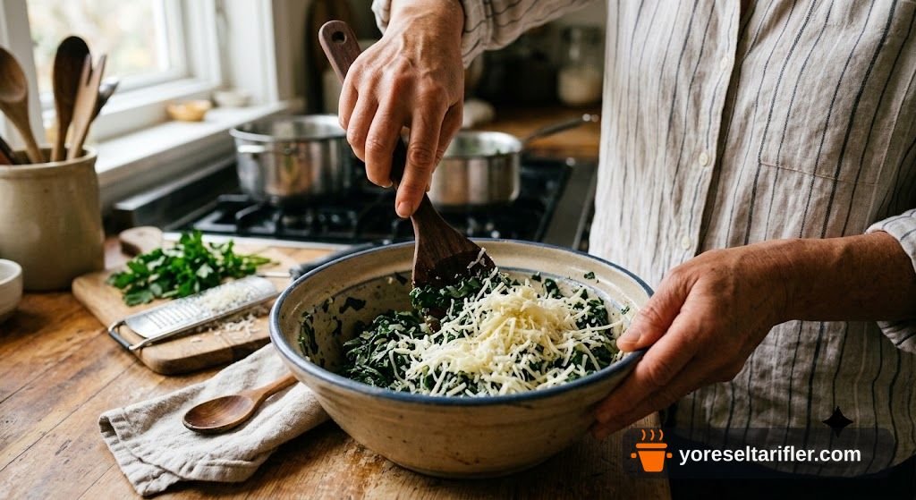 Üç Peynirli Çıtır Ispanaklı Börek Tarifi — Adım 5