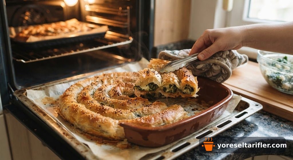 Üç Peynirli Çıtır Ispanaklı Börek Tarifi — Adım 6