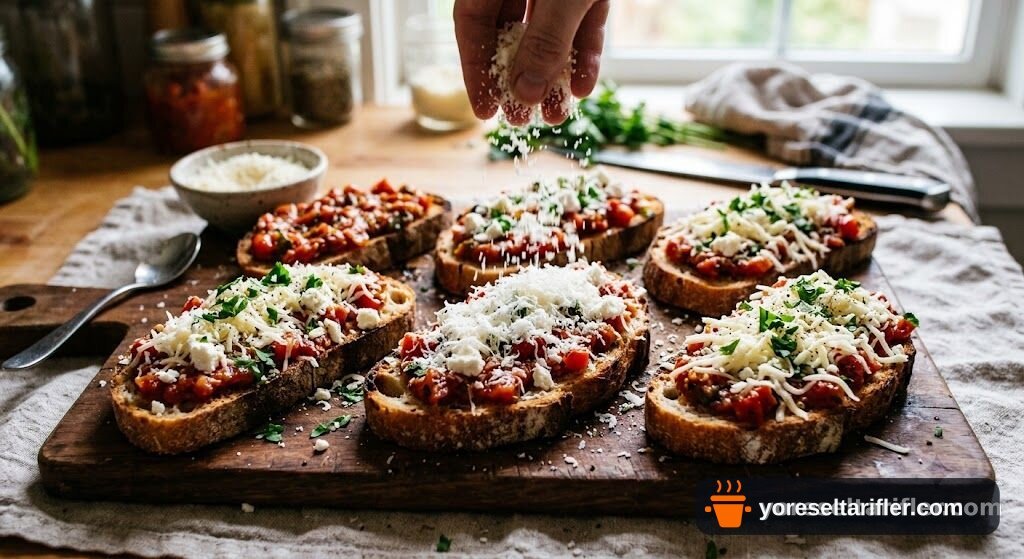 Üç Peynirli Ekmek Tarifi — Adım 4