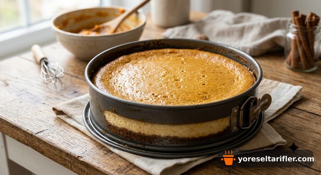 Üç Renkli Bal Kabaklı Cheesecake Tarifi — Adım 5