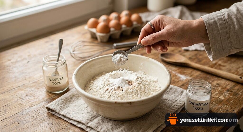 Un ve Sıvı Yağla Kolay Kurabiye Tarifi — Adım 2