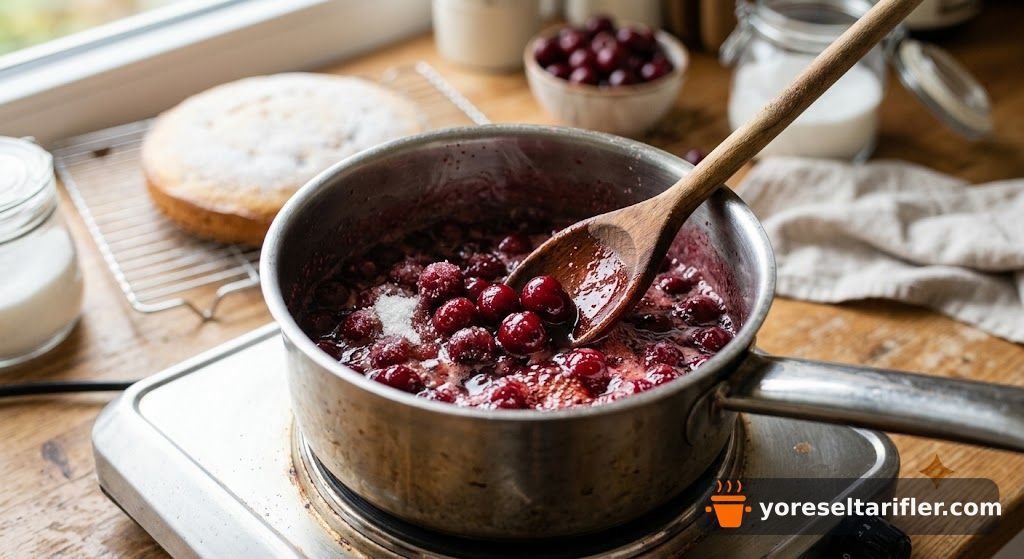 Vişne Soslu Yoğurt Keki Tarifi — Adım 10
