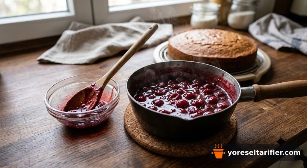 Vişne Soslu Yoğurt Keki Tarifi — Adım 11