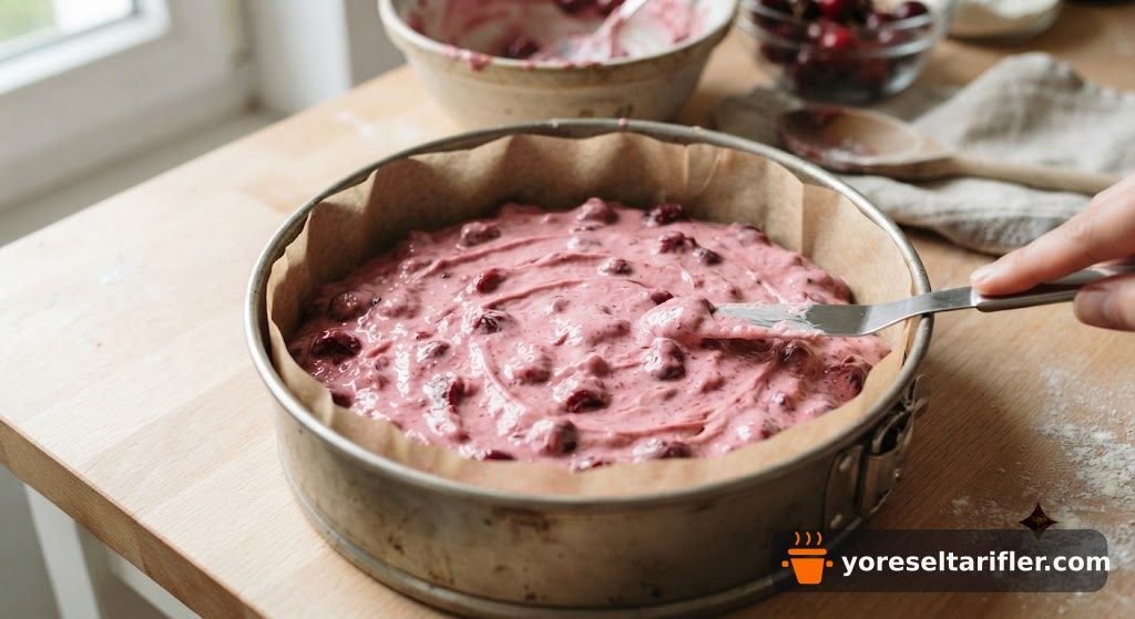 Vişne Soslu Yoğurt Keki Tarifi — Adım 4