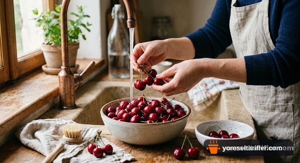 Ev Yapımı Vişne Suyu Tarifi — Adım 1