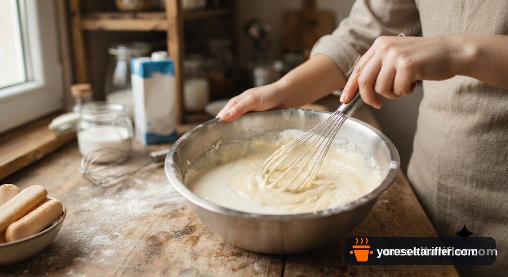 Vişneli Kedidili Pasta Tarifi — Adım 2
