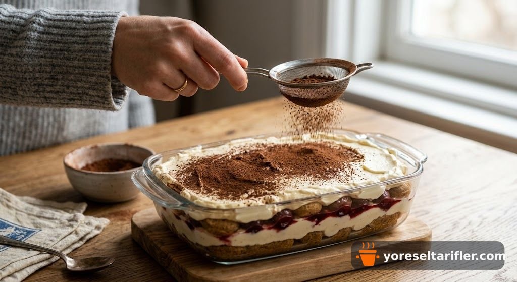 Vişneli Yalancı Tiramisu Tarifi — Adım 6