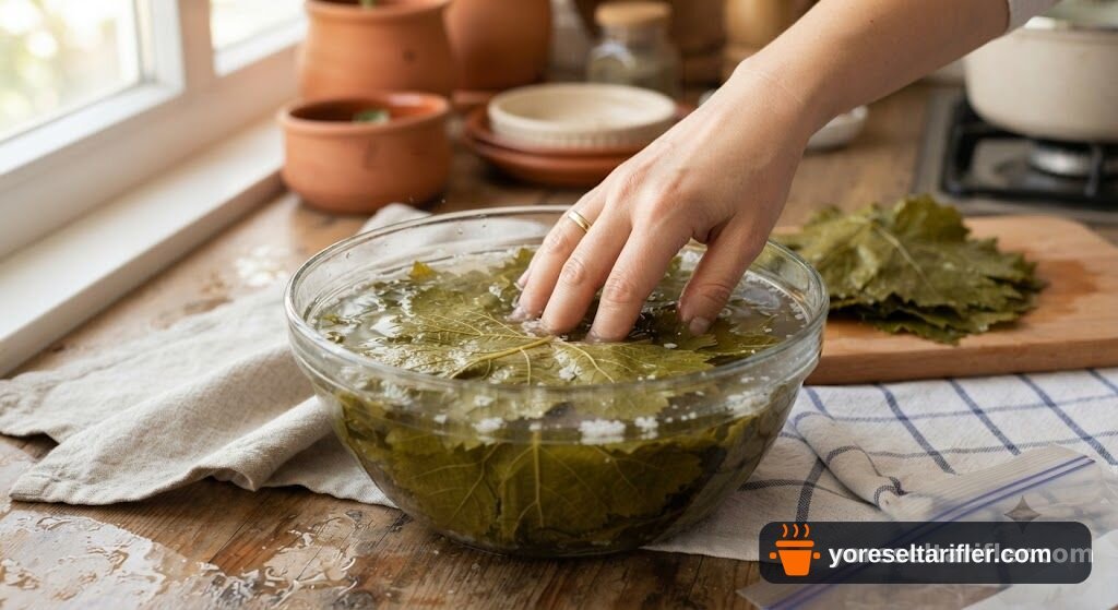Buzdolabı Poşeti ile Yaprak Sarma Tarifi — Adım 8