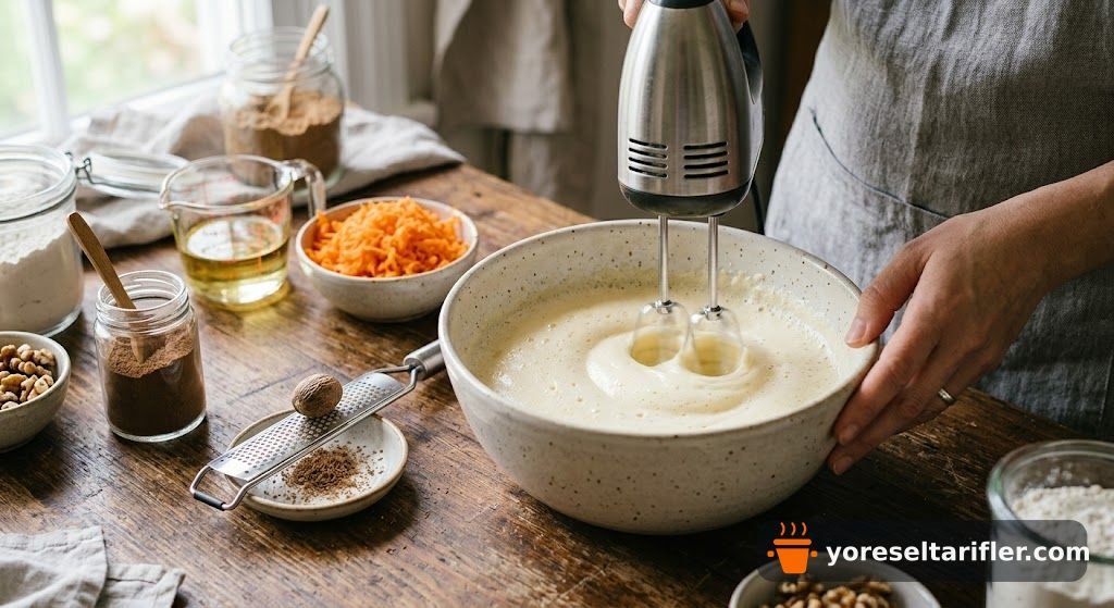 Yenibaharlı Havuçlu Kek Tarifi — Adım 2